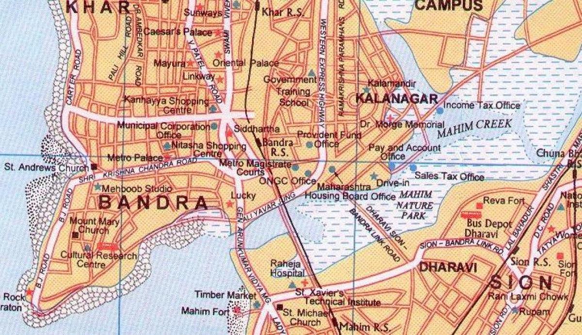 bandra Mumbai haritası