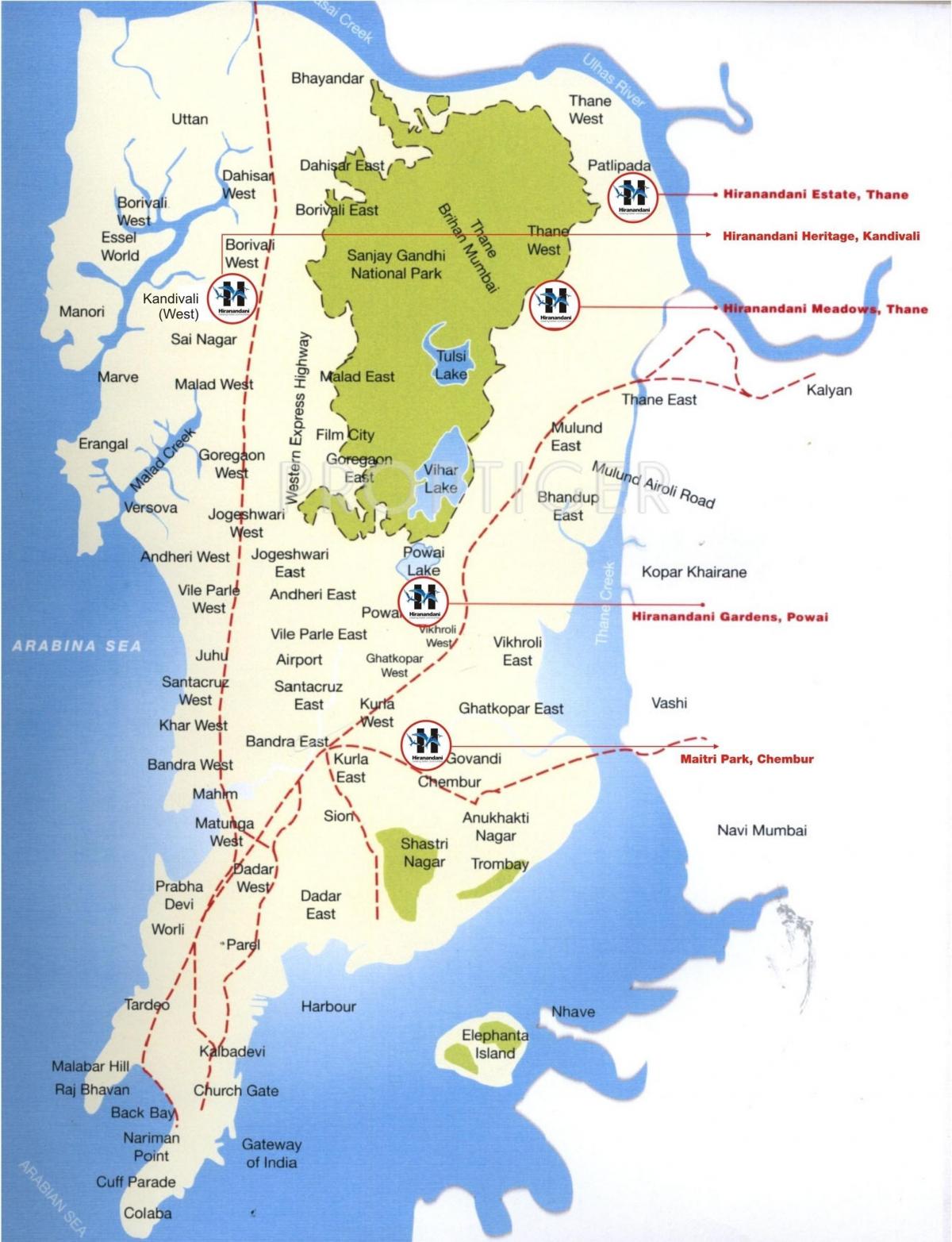Colaba Mumbai haritası