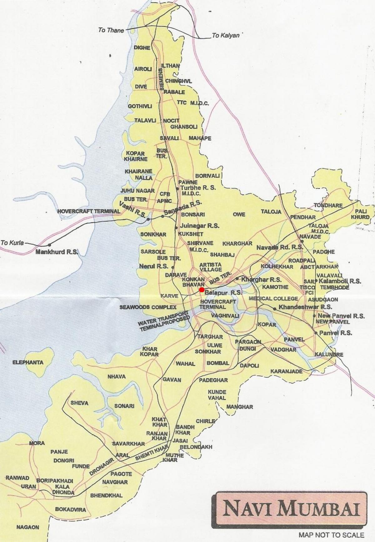 navi Mumbai şehir haritası