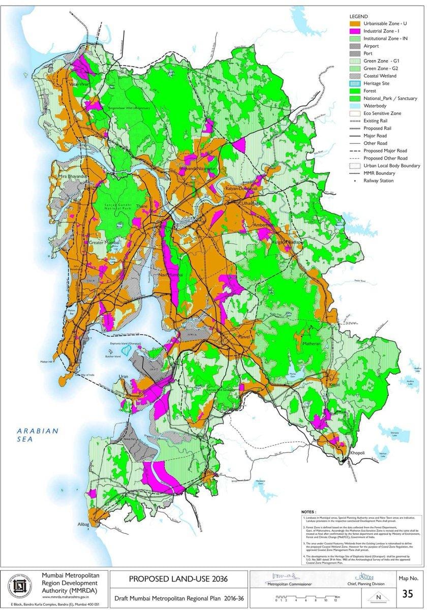 MMRDA bölge planı harita