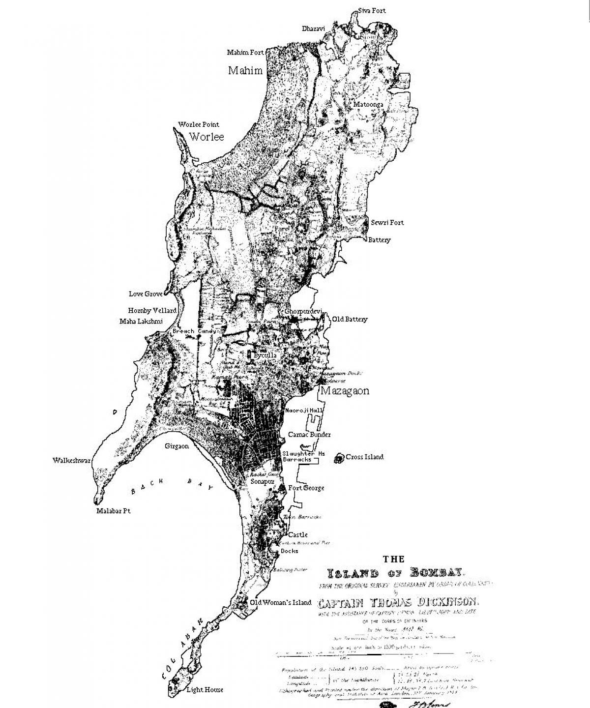 Mumbai haritası Adası