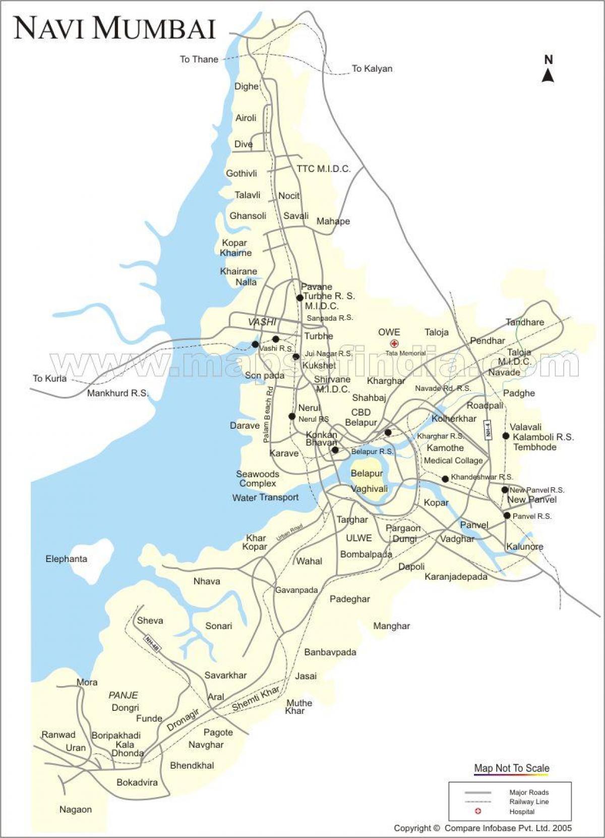 yeni Mumbai haritası