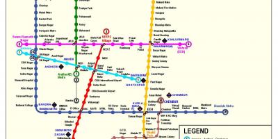 Metro güzergah haritası Mumbai