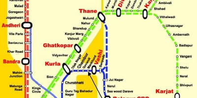 Mumbai orta hat istasyonları göster