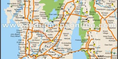 Mumbai haritası yerel